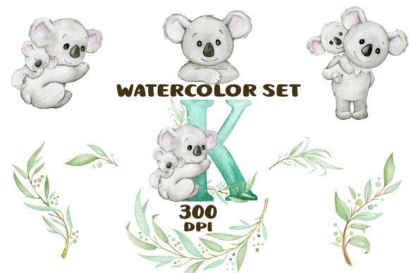 Cute Koala Watercolor Clipart Png: Illustrations Review