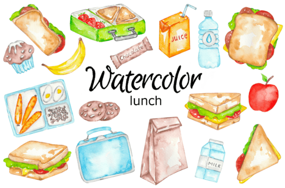 Lunch Watercolor Clipart: An Embroidery Review