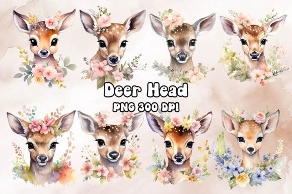 Majestic Deer Head Watercolor: Illustrations Review