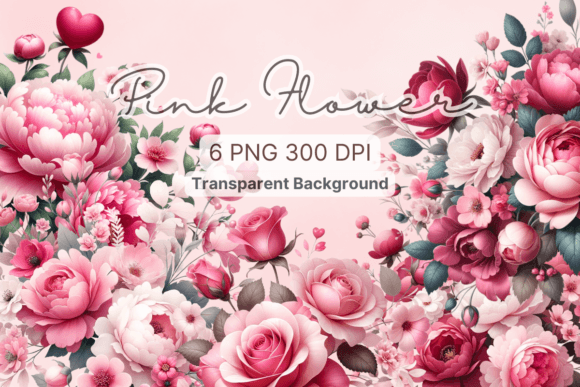 Pink Floral Illustrations for Local Branding