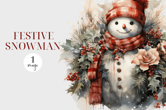 Snowman PNG Illustrations for Editorial Design