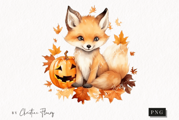 Watercolor Fall Fox Clipart Illustrations Review